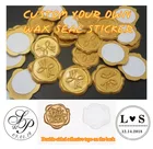 Восковые наклейки для сургучной печати с индивидуальным дизайном, Подарочные сургучные биркипользовательские защитные наклейки, Свадебный конверт, приглашение, подарок, Пользовательский логотип