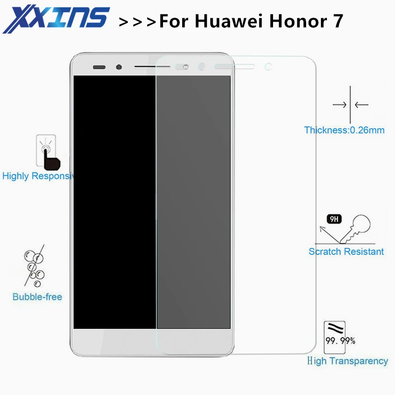 Закаленное стекло для Huawei honor 7 PLK TL01H защитный экран 5 2 дюймовый чехол смартфона