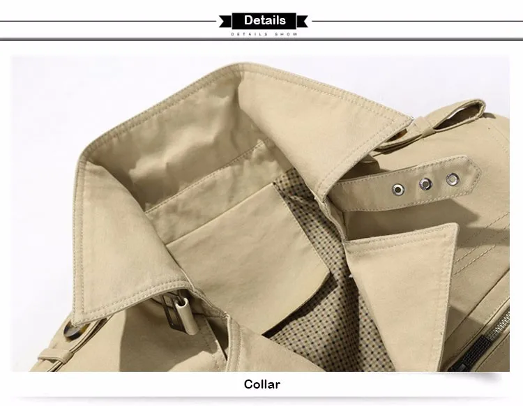 Тактическое Мужское пальто QIQICHEN длинная куртка мужской тренчкот из 100% хлопка