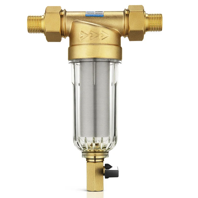 Передний Водоочиститель трубопровода фильтр обратной промывки блокировка