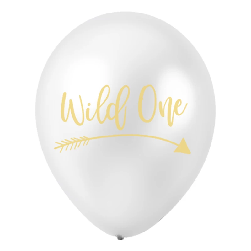 10 шт. дюймов и надписью Wild One из латекса с золотыми буквами воздушные шары для
