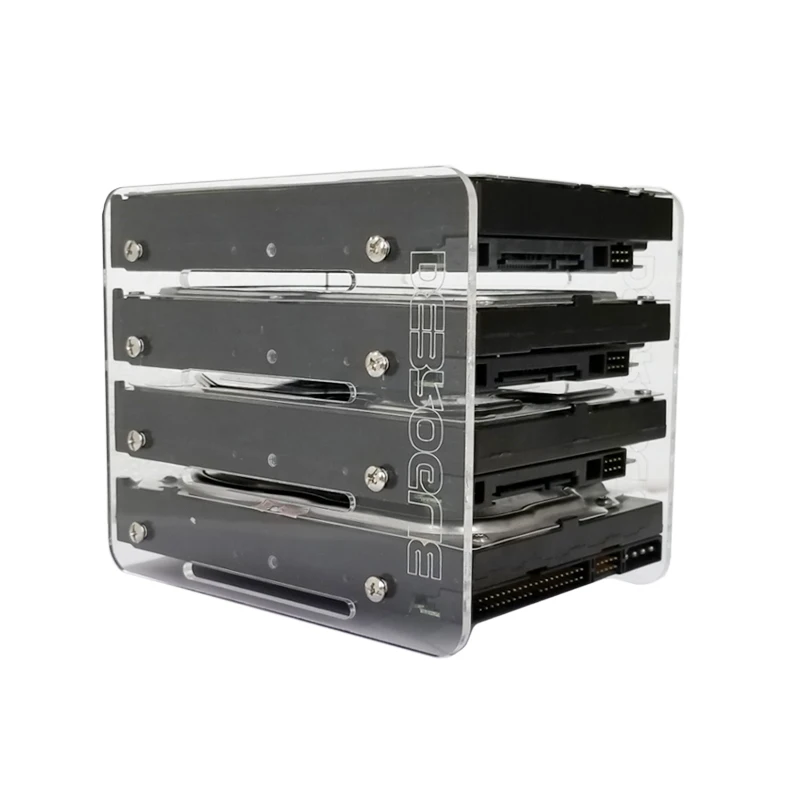 DIY3.5 дюймов жесткий диск HDD акриловый кронштейн жесткий диск коробка внешний жесткий диск в чехол для компьютера