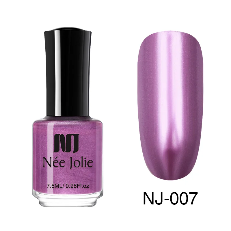 7.5ml Mirror-07 Лак для ногтей NEE JOLIE Pink Series, быстросохнущий, 3,5 мл, 7,5 мл, голографический матовый блеск, зеркальный эффект, лак для ногтей, 18 цветов - Цвет: 7.5ml Mirror-07