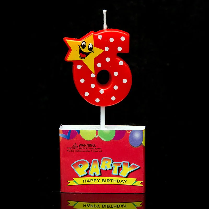 Цифровая свеча в виде мультяшных комиксов со звездами сердечками и котами 0 9 1