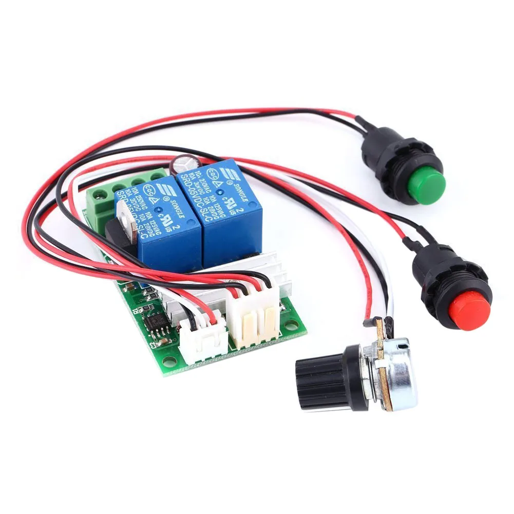 6V 12V 24V DC 3A Motor Speed Controller (PWM) Adjustable Reversible Switch Driver Reversing | Обустройство дома