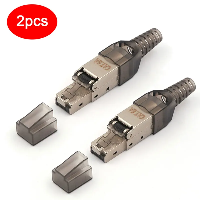 Коннектор RJ45 CAT6A 2 шт. дропшиппинг оптовая продажа стандартное полевое