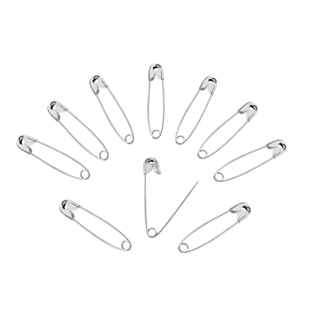 1000 шт. Платиновые железные булавки для ювелирных изделий диаметр 28 х6 мм|safety pins|iron