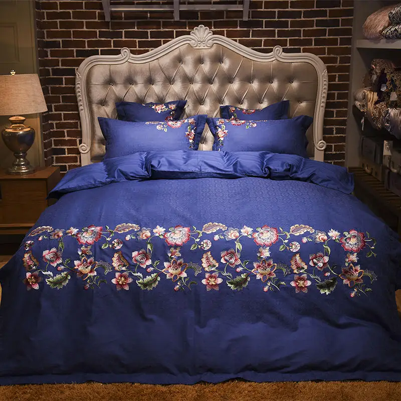 Роскошный жаккардовый Комплект постельного белья из 100% хлопка и сатина с длинным