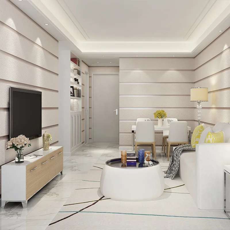 Wellyu полосатые нетканые Обои из оленьей кожи для спальни гостиной телевизора на