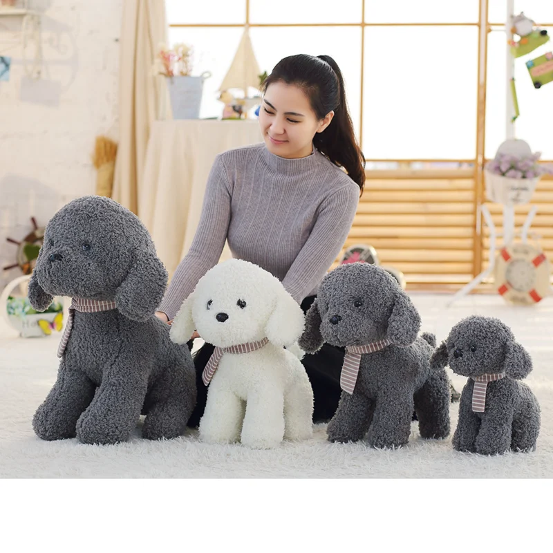 Милая собака с шарфом Miaoowa 1 шт. 25/38 см мягкая милая плюшевая игрушка кукла для