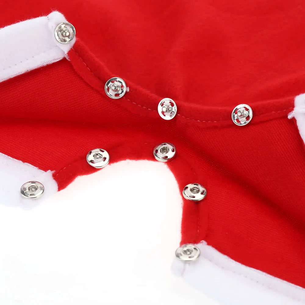 Christmas Baby Gift Clothes Romper Hat Bib Sets Cute Santa Bebe One-Piece Fleece Cap Fashion Boys Outfits Free Ship | Дом и сад