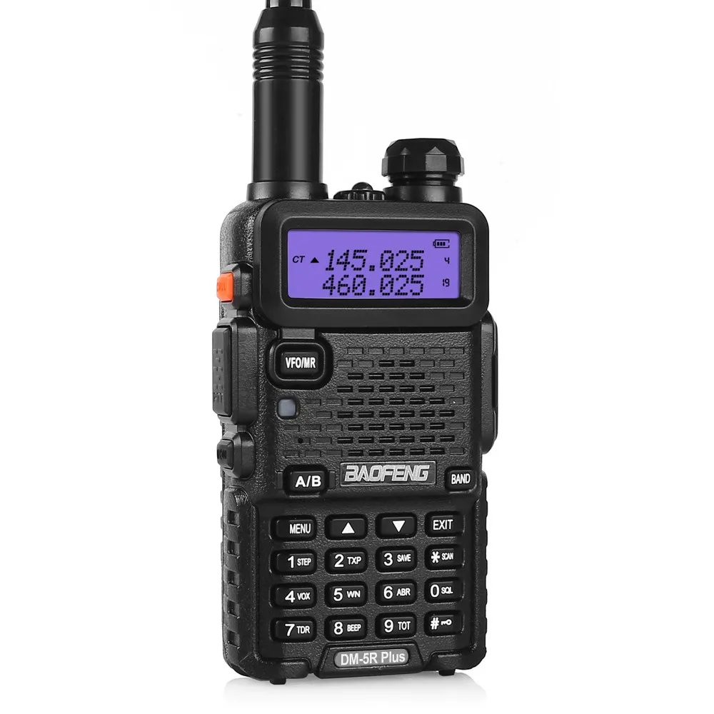 Черный BAOFENG DM-5R цифровой иди и болтай walkie talkie DMR двухстороннее радио UV5R обновленная версия УКВ мобильное радио двухдиапазонный Cb радио - Цвет: Черный