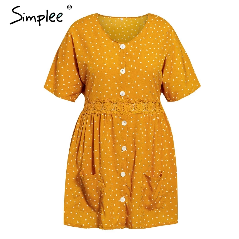 Simplee плюс размер Женский Печатный принт короткое платье элегантное женское