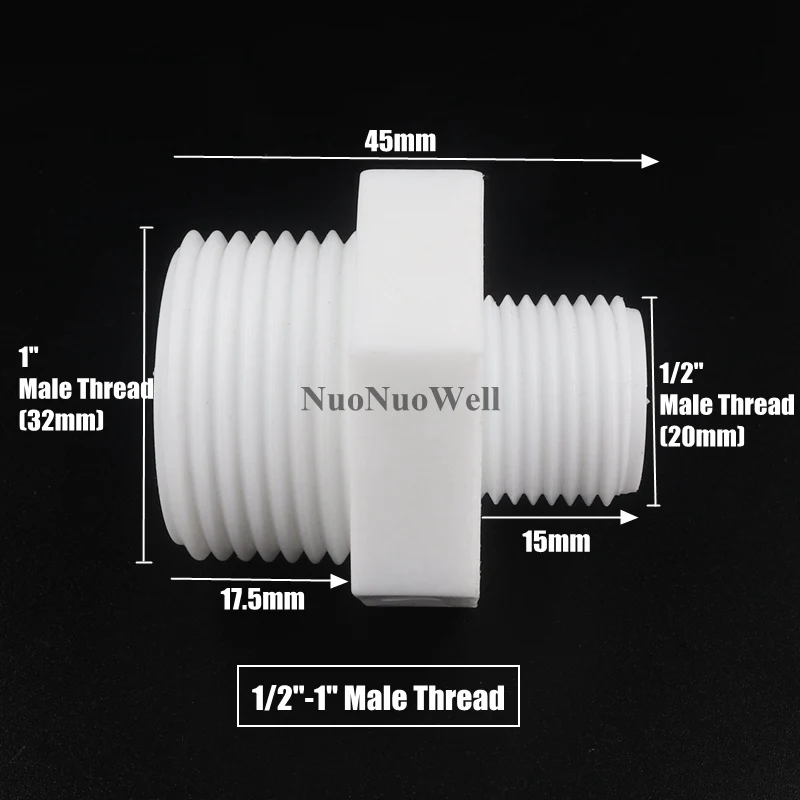 1I2-1 Inch Male 5pcs/lot 1/2" 3/4" 1" Male/Female Thread Reducer Joint Bushing Joint Garden Irrigation Fittings Water Pipe Connector Repair Tool - Цвет: 1I2-1 Inch Male