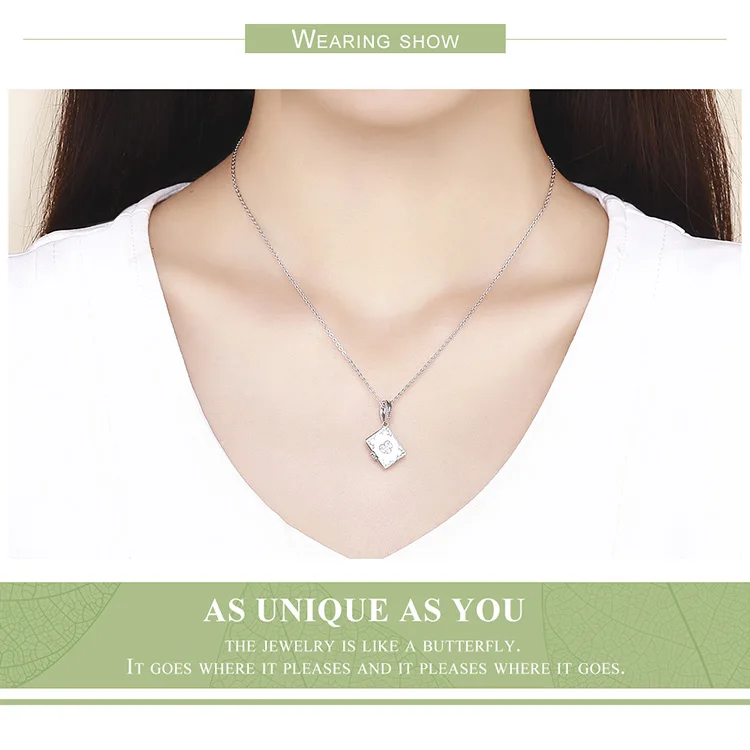 Geoki стерлингового серебра 925 Forever Love письмо книга Подвески fit браслет Pandora коробка сердце бусинами Цепочки и ожерелья Подвеска DIY