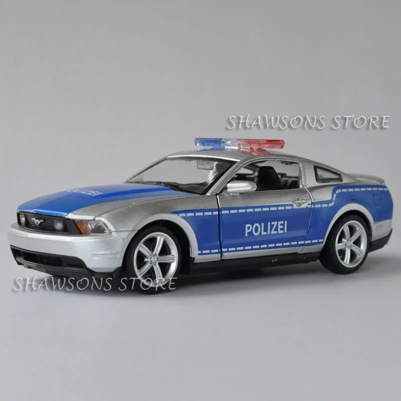 1:32 литая модель автомобиля игрушки Mustang GT полицейский патруль пикап со звуком и