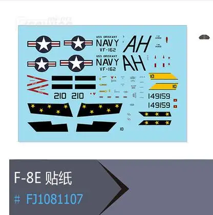 Набор наклеек для Freewing F-8E F8E 64 мм rc jet plane toy | Игрушки и хобби
