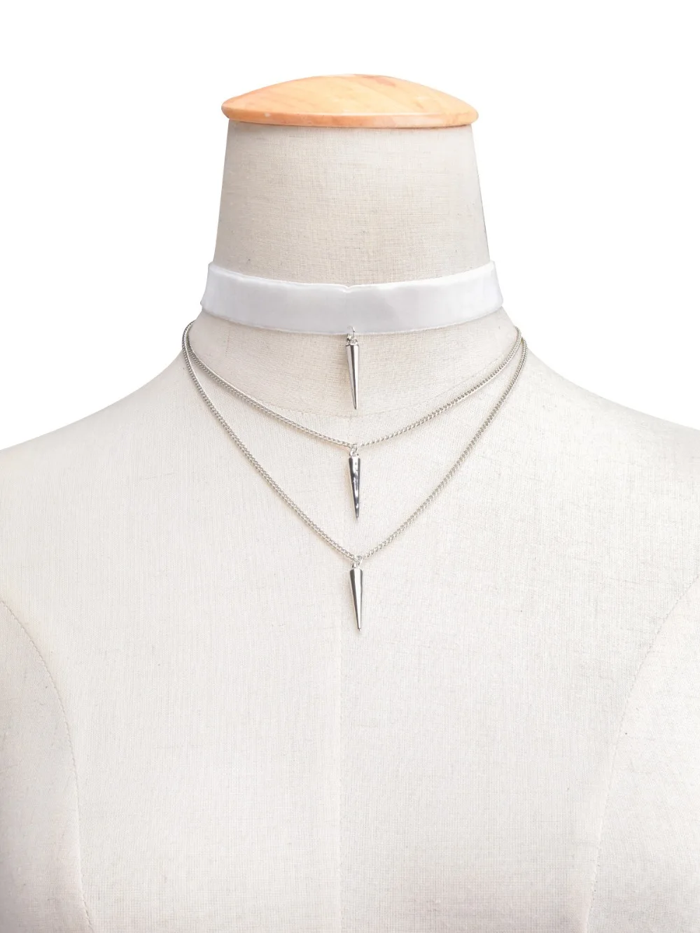 Женское Ожерелье-чокер с заклепками и кисточками цепочка в стиле стимпанк модное