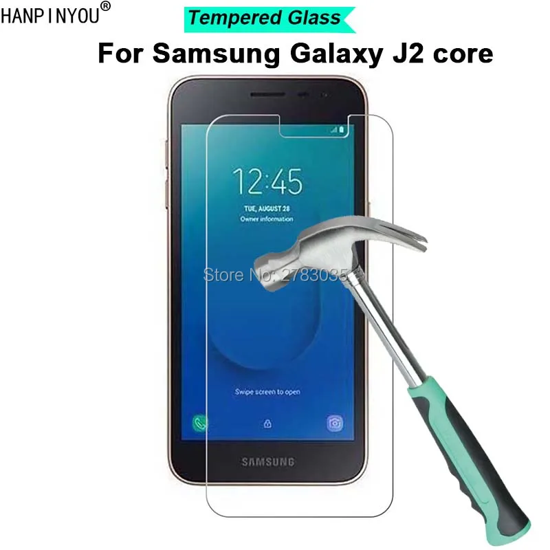 

Ультратонкое закаленное защитное стекло для Samsung Galaxy J2 Core J260G, твердость 5,0 Дюйма 9H, 2.5D