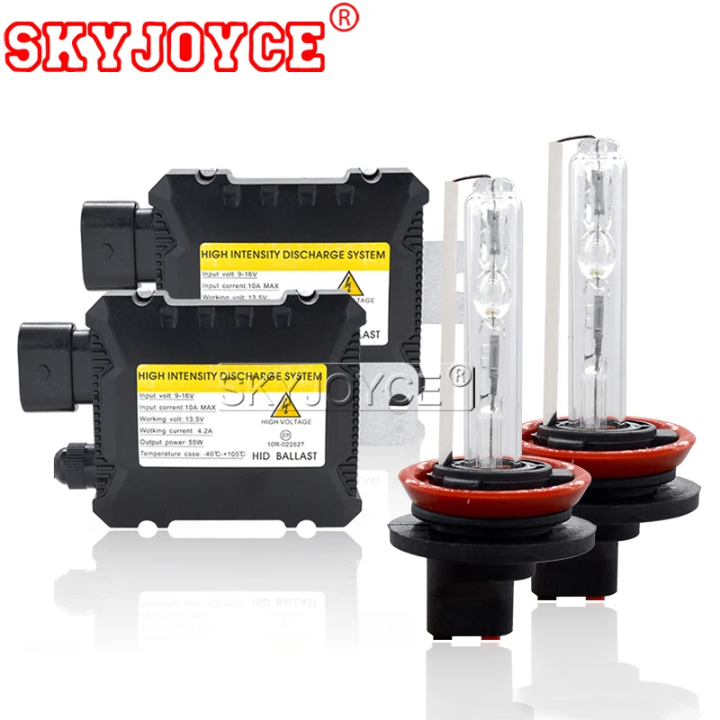 Ксеноновый комплект SKYJOYCE 55 Вт HID H1 H3 H7 H11 9005 9006 ксеноновый балласт 4300K 6000K 8000K