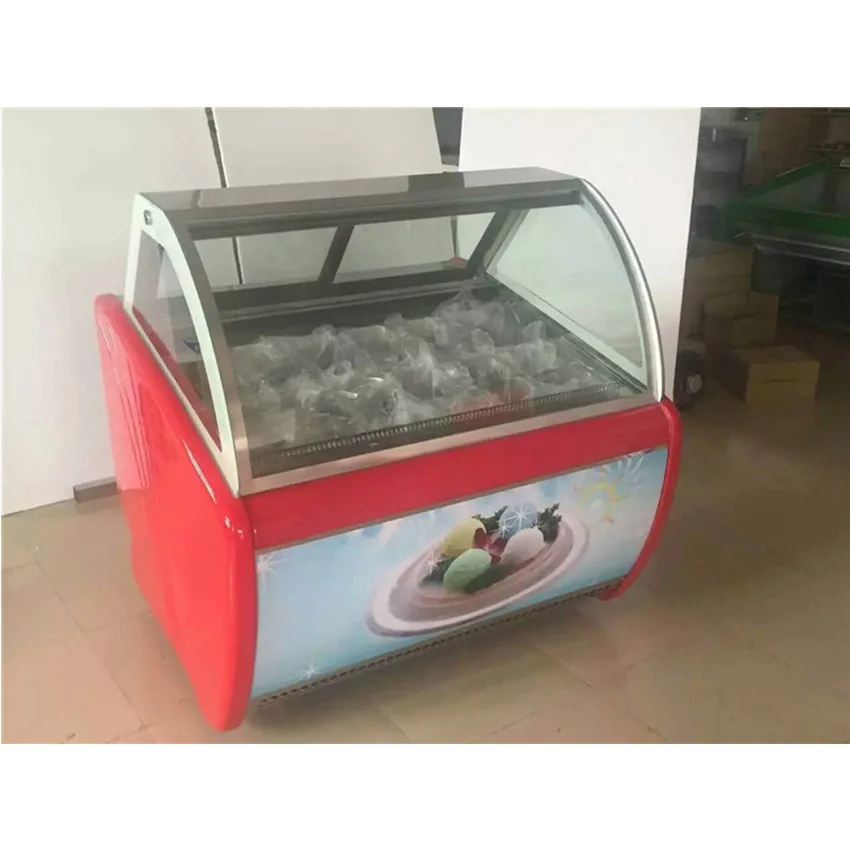 Gelato мягкий/твердый прилавок для мороженого витрина Холодильный шкаф