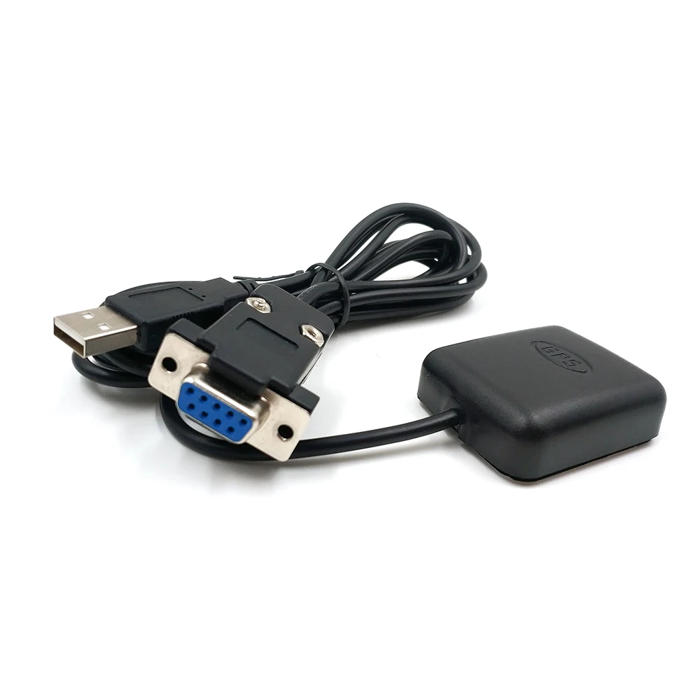 RS232 DB9 Женский + USB Штекерный разъем ресивер двойной GPS антенна приемника GLONASS 9600 NMEA