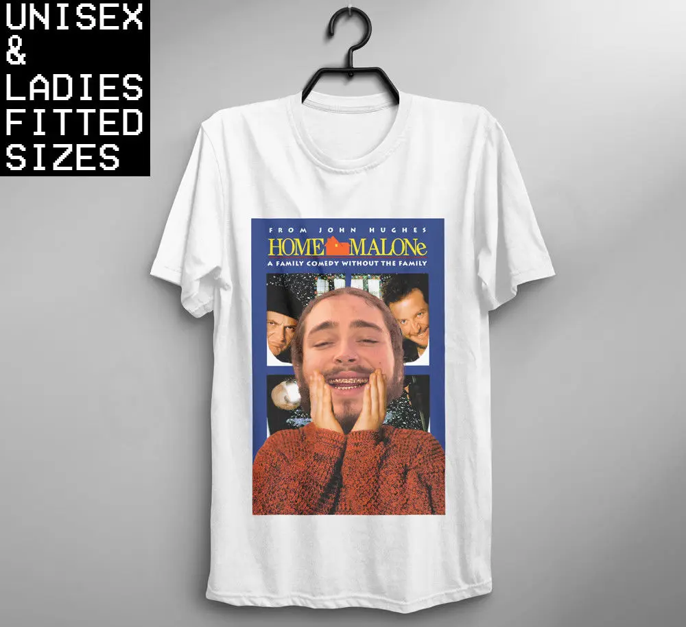 Футболка с надписью HOME post MALONE Мужская забавная мультяшная футболка унисекс