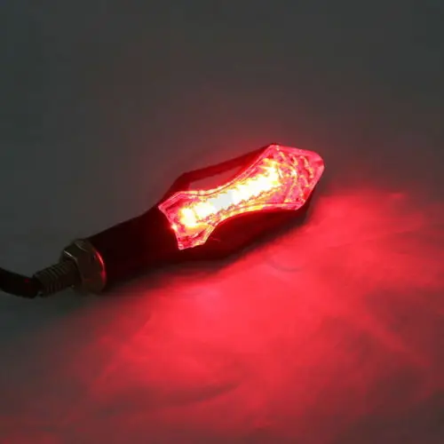 Мотоцикл Универсальный Пара Черный Мини LED поворотники задний фонарь для Honda| |