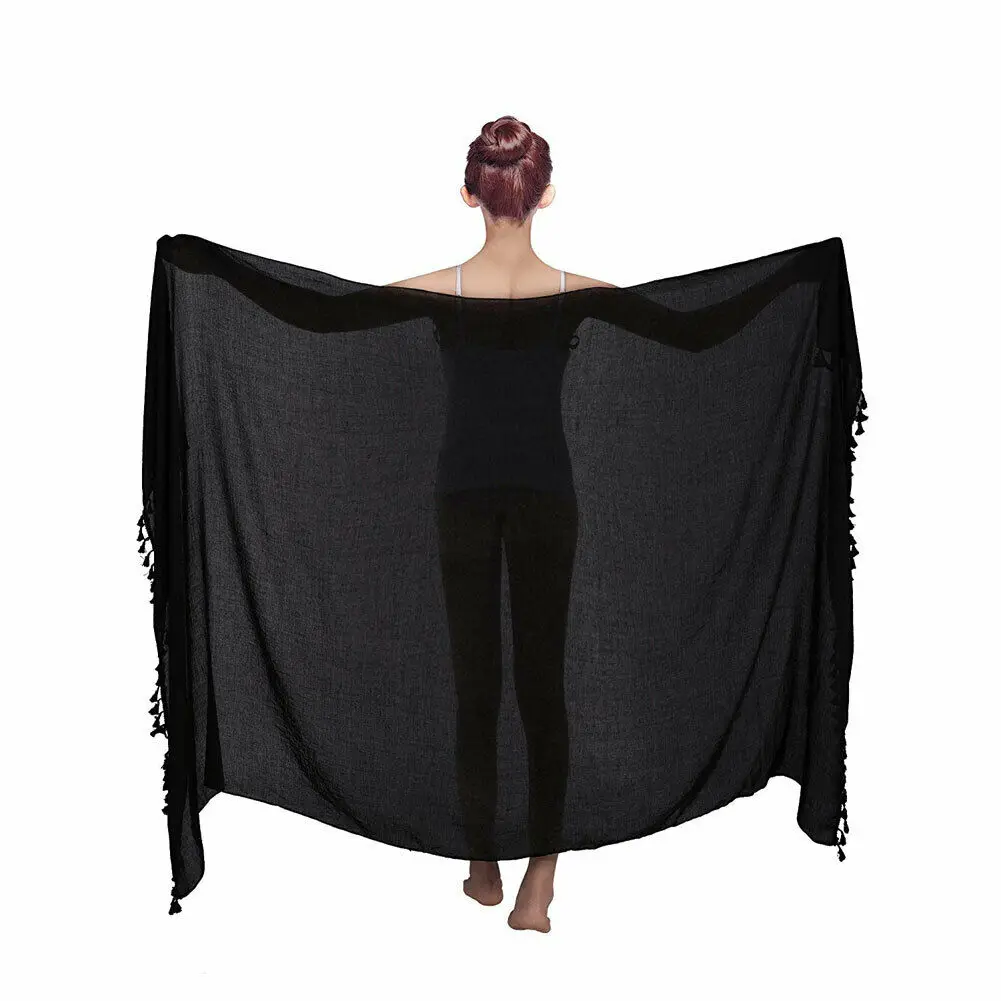 2019 цельный женский шифоновый купальник бикини накидка пляжная Макси Длинная