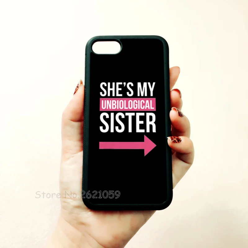 Чехол BFF she is my sister two girls с мягкими краями для телефона apple iPhone 11 pro max 5s SE 6 6s plus 7 7plus 8