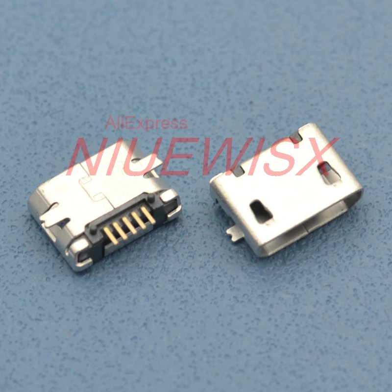 100 шт потребительских упаковок для микро USB 5pin SMD Короткая Игла без побочных B Тип