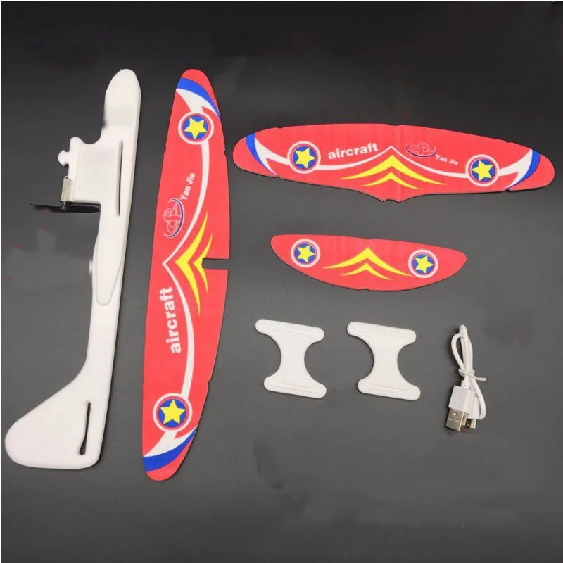 DIY Biplane Glider с питанием от пены перезаряжаемый Электрический летательный аппарат