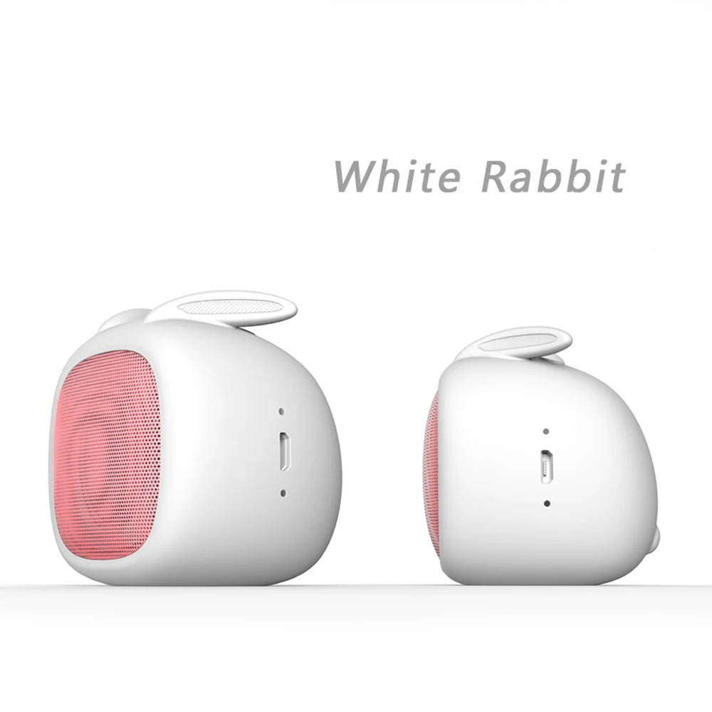 Smalody мини Bluetooth-колонка Портативная звуковая коробка колонки с милым кроликом и