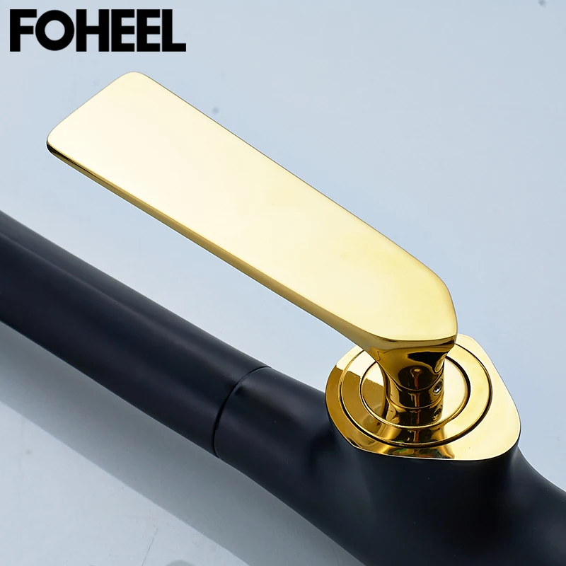Кухонный Смеситель FOHEEL античная латунь хромированный белый черный одна ручка