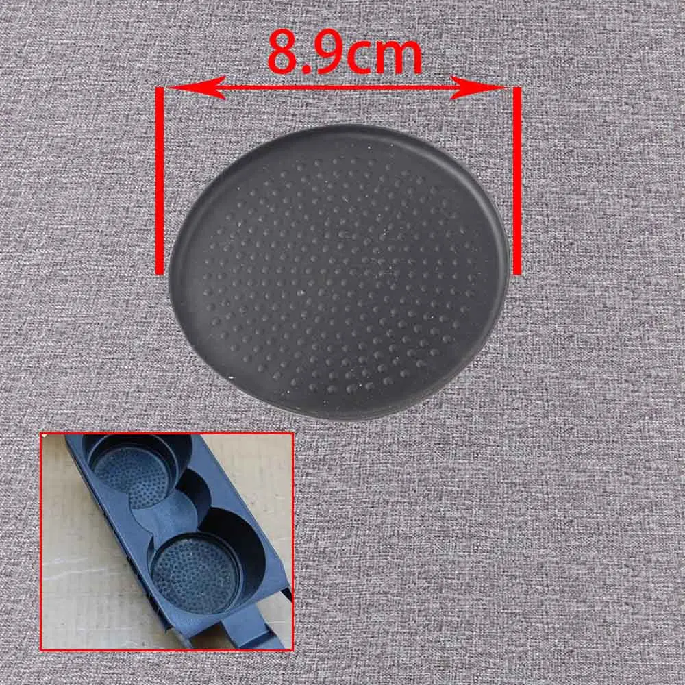 1 pcs 89mm black Черный бежевый подстаканник резиновый коврик 1K0863301B 1K0863301 1K0863301A для VW Jetta Golf MK5 MK6 2004-2009 EOS - Название цвета: 1 pcs 89mm black