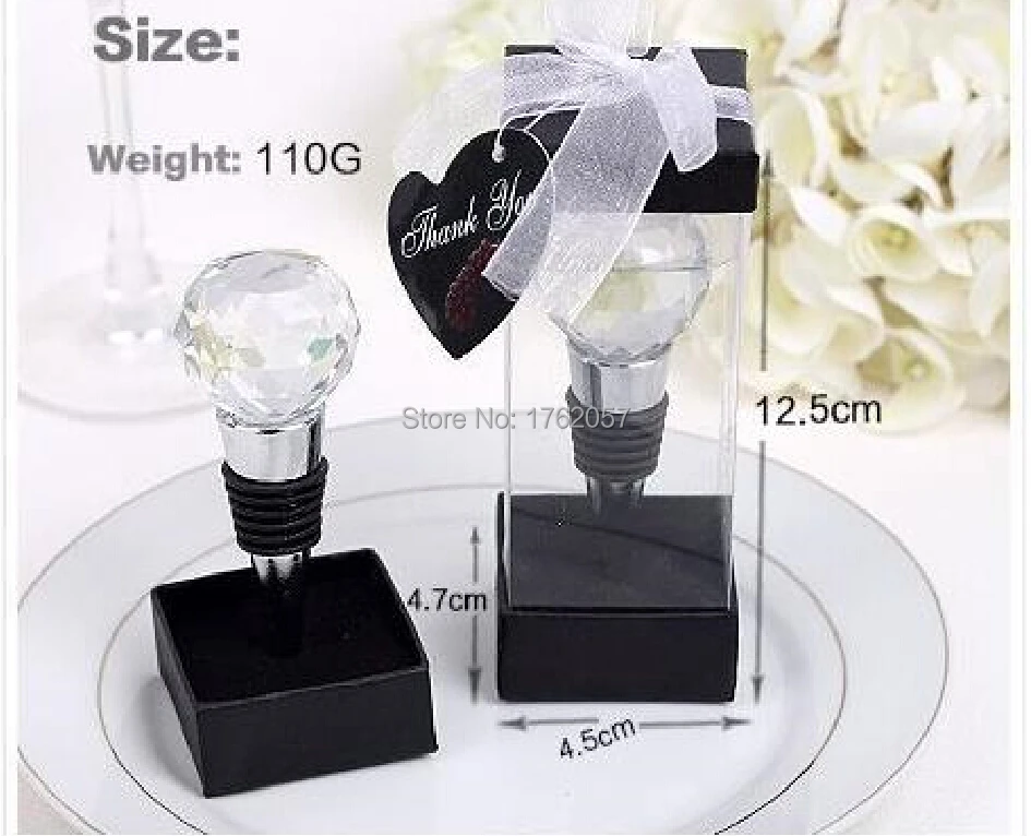 Подарок для гостей прозрачный хрустальный шар стопор бутылки вина самая низкая