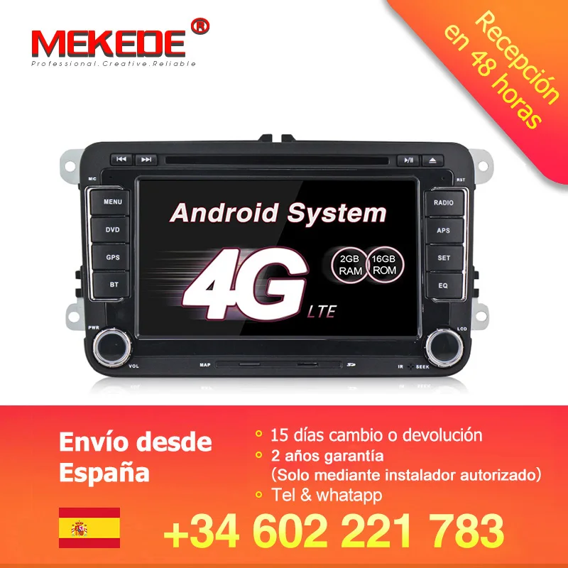 2G ram Android 7 1 2 DIN Автомобильный dvd плеер для VW Passat POLO GOLF Tiguan CC Skoda Fabia Rapid еще Seat Leon