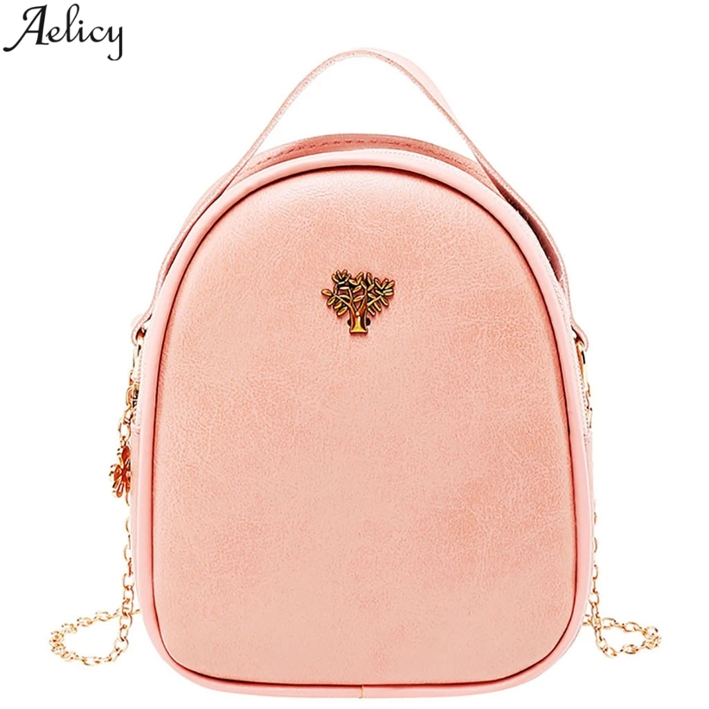 Aelicy женская мода корейский стиль одноцветная маленькая милая сумка простая