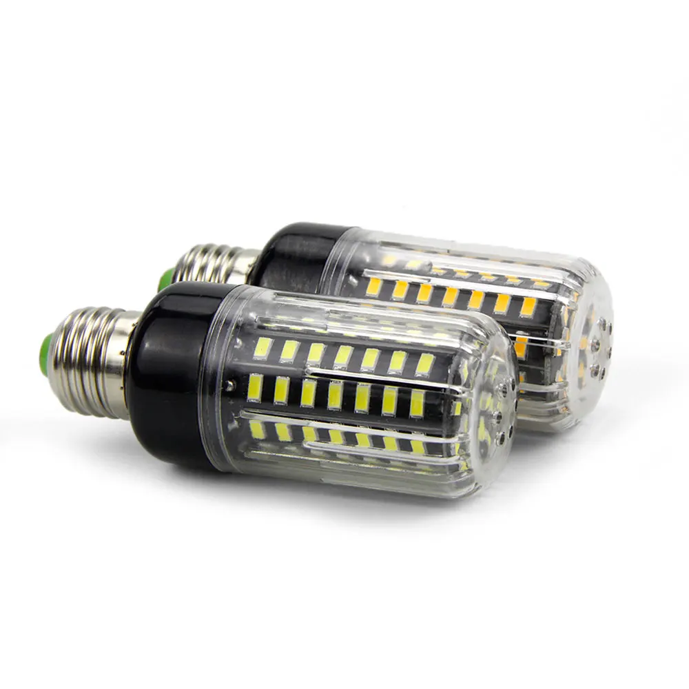 5736 SMD светодиодная кукурузная лампа Светодиодная 3 Вт 5 7 9 12 15 18 E27 без мерцания