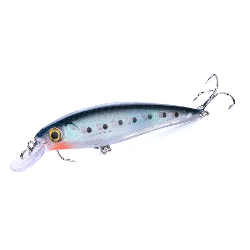 10 шт. Minnow приманки для ловли рыбы твердая приманка на высоком каблуке 11 см 13 5g