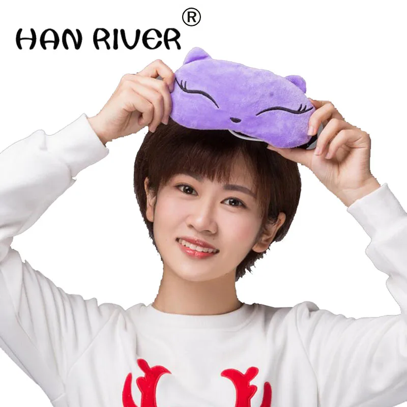 Маска для глаз HANRIVER с мультяшным рисунком разогревающая и комфортная маска сна