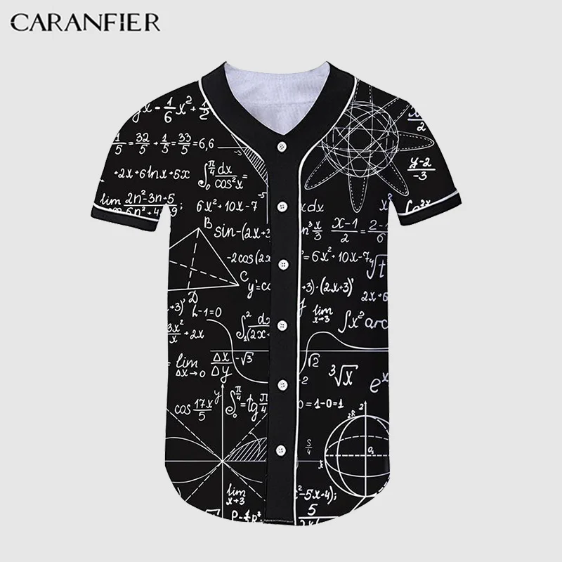 Мужские 3D рубашки CARANFIER летние свободные пляжные из полиэфирного волокна с