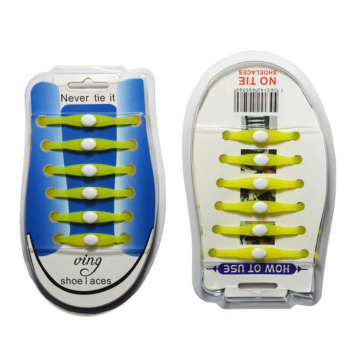 12 шт./упаковка детские носки силикагель без галстука ленивые шнурки для