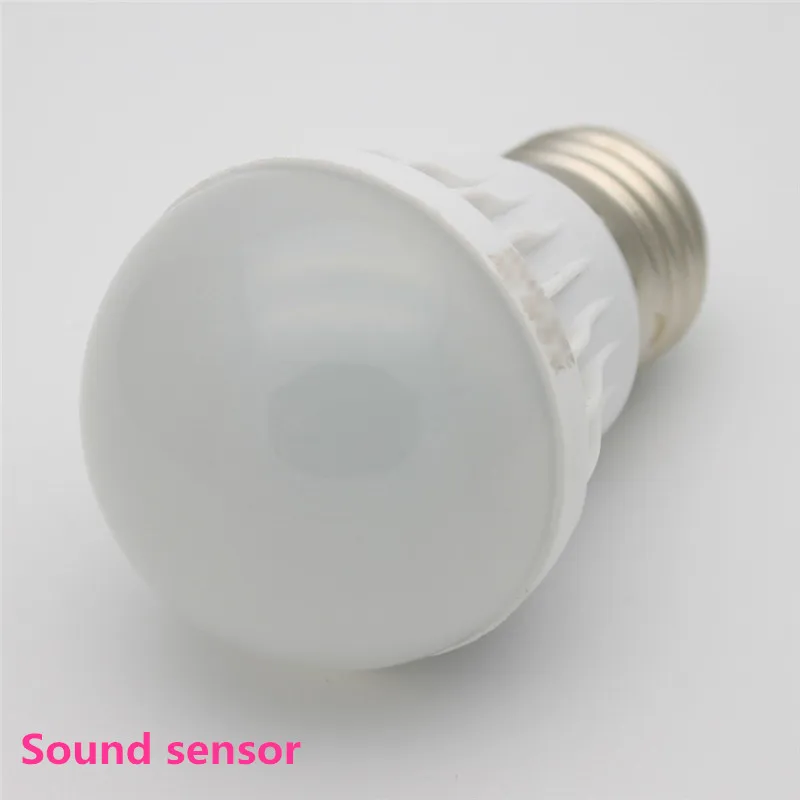 Лампа с пассивным ИК датчиком движения E27 220 В Светодиодная лампа 5 Вт 7 9 SMD 5730