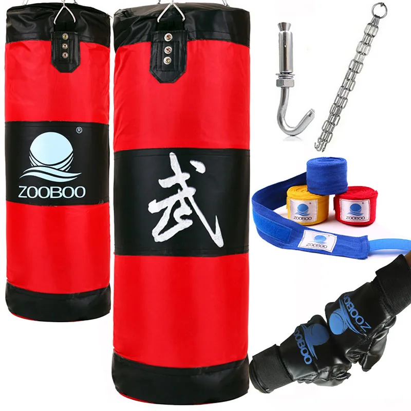

100cm Training Fitness MMA Fighter Boxing Bag Hook Hanging Bag Sport Sand Punch Punching Bag Sandbag Saco Boxeo