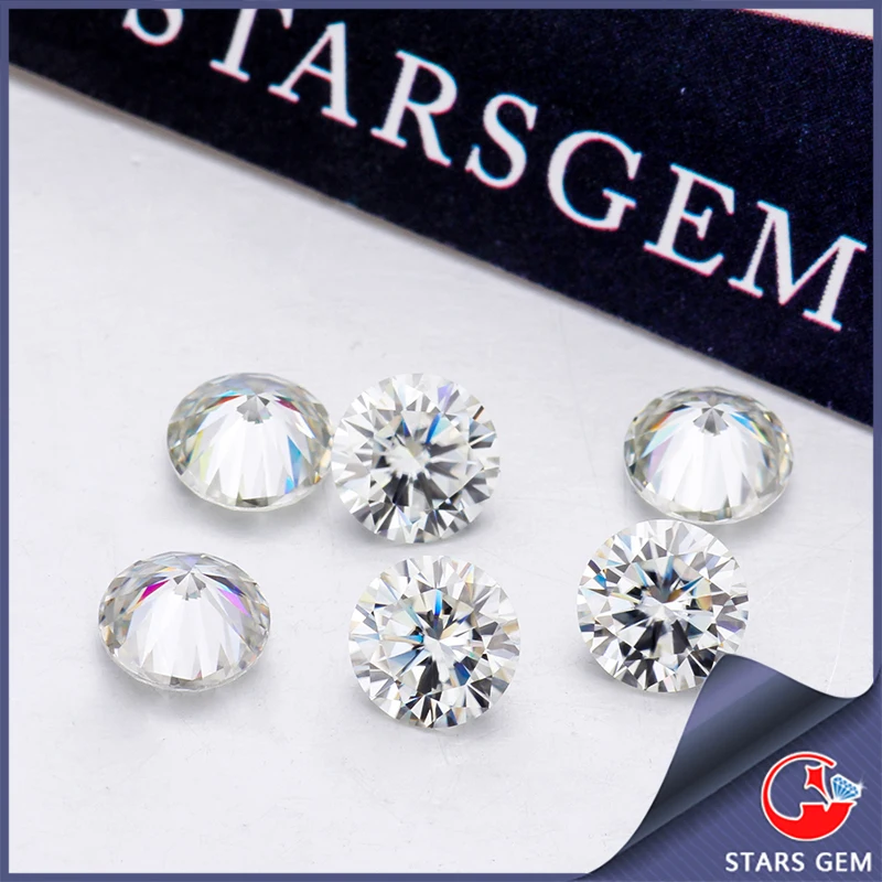 

Круглые блестящие камни IJ, 5 шт./упак., 0,6ct, 5,5 мм, цветные, лабораторные, свободные, высокое качество