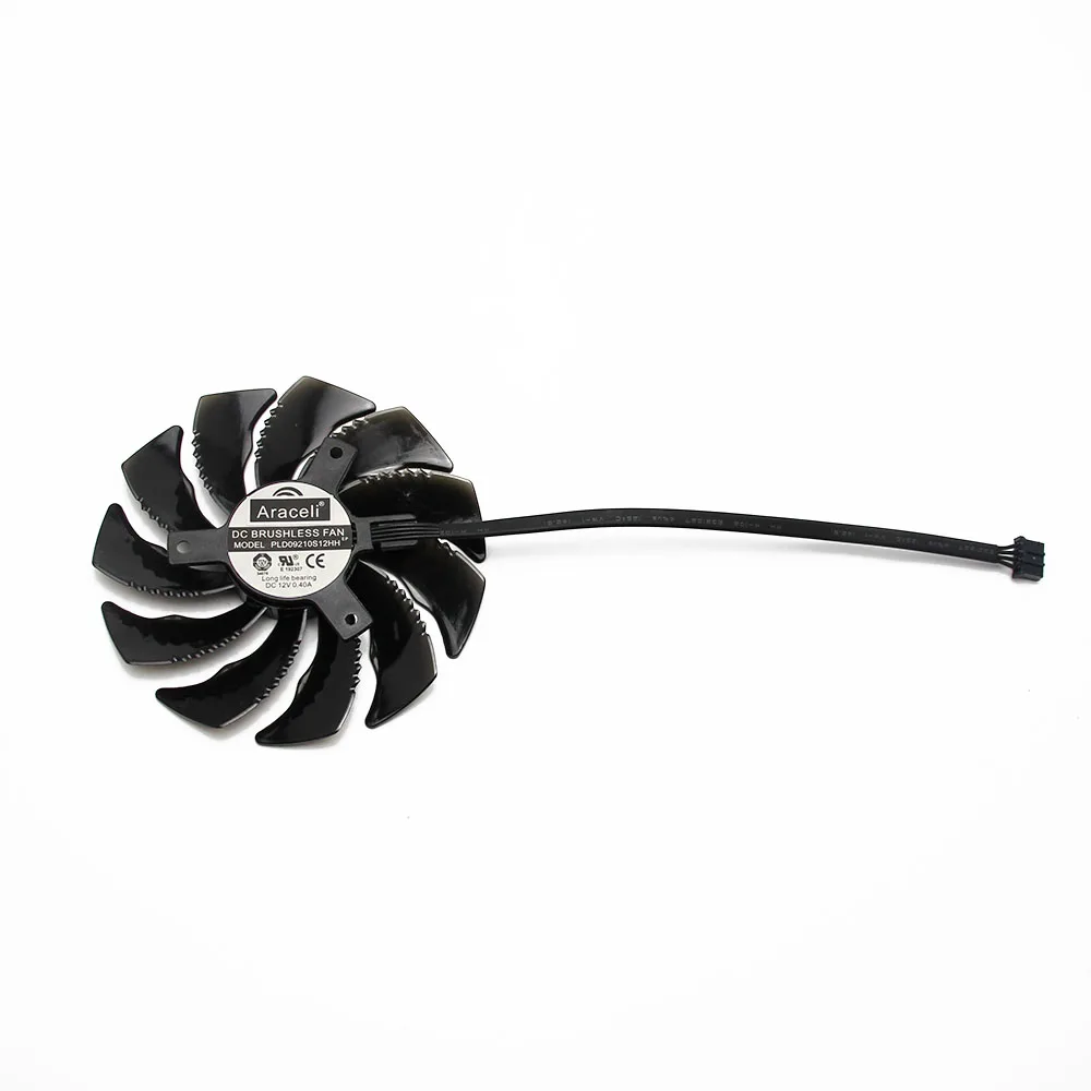 Оригинальный Для Gigabyte GeForce GTX 1070 1060 Mini ITX вентилятор для видеокарты PLD09210S12HH DC 12 В