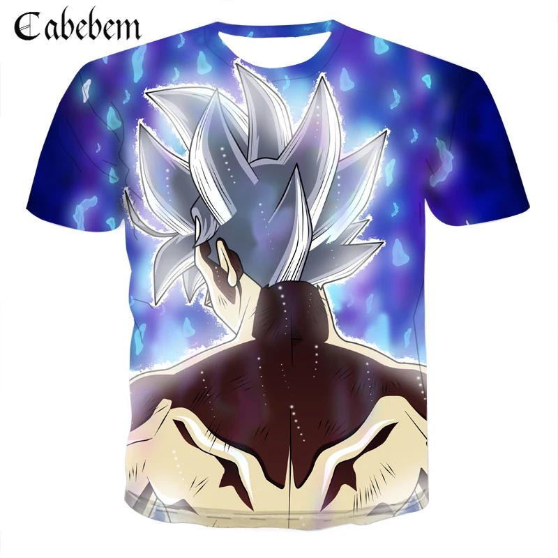 2019 футболка с драконом и шариком 3D мужская аниме Harajuku Comics Топы Goku Ball Z печать