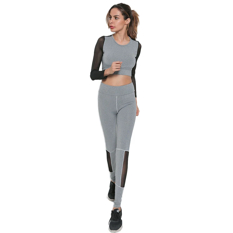 Женский спортивный костюм YOOY черный из двух предметов для женщин 2018|women sets clothes|women