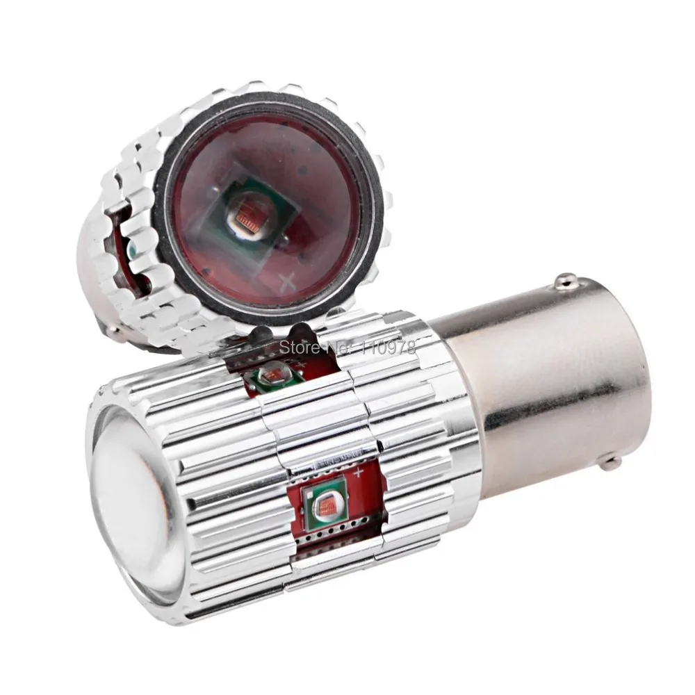 2 шт. 25 Вт Янтарный 7057 BAU15s PY21W CREE XP E Chips LED Proector Lens указатель поворота лампа для Honda